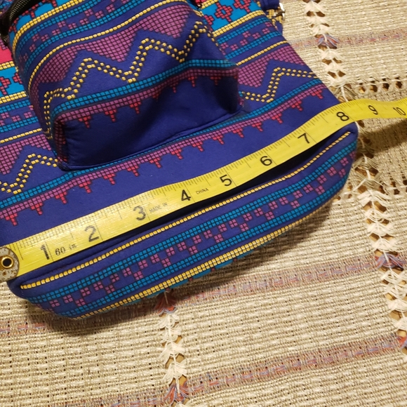 Boho Multicolored Tribal Print Backpack - Picture 6 of 7